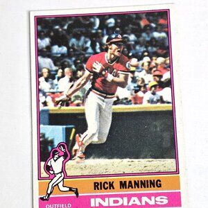 Rick Manning Baseball Card 1976 Topps No. 275